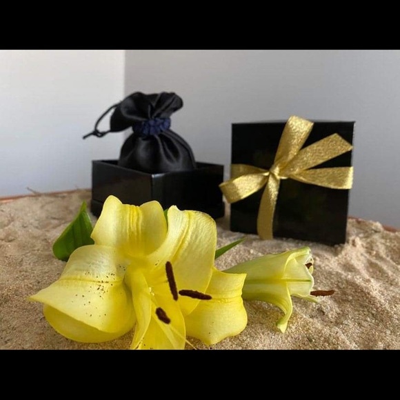 Trillion Cut Tourmaline Stud Earrings in silver - Picture 7 of 7